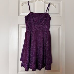 Sparkling Purple Kids Dress